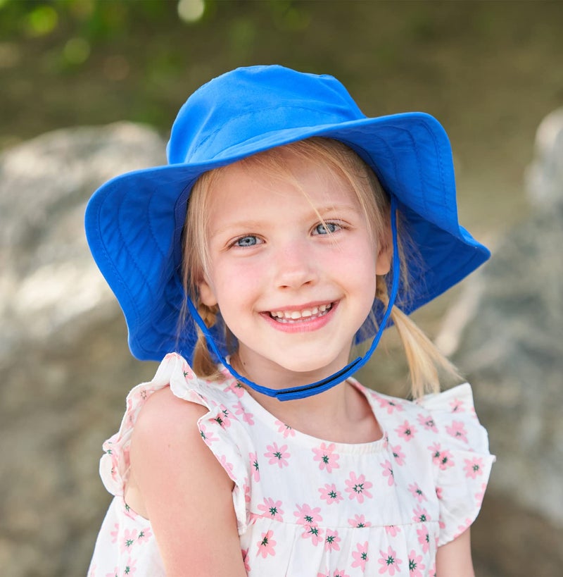 Connectyle Kids UPF 50+ Bucket Sun Hat UV Sun Protection, Blue, 2-6T - Image 3